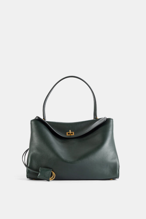 Sac Hobo Rodeo en Cuir Vert