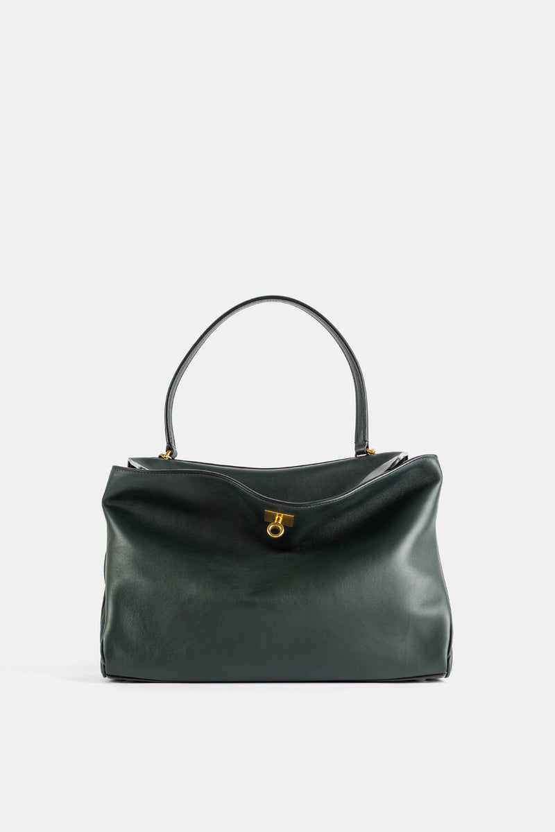 Sac Hobo Rodeo en Cuir Vert