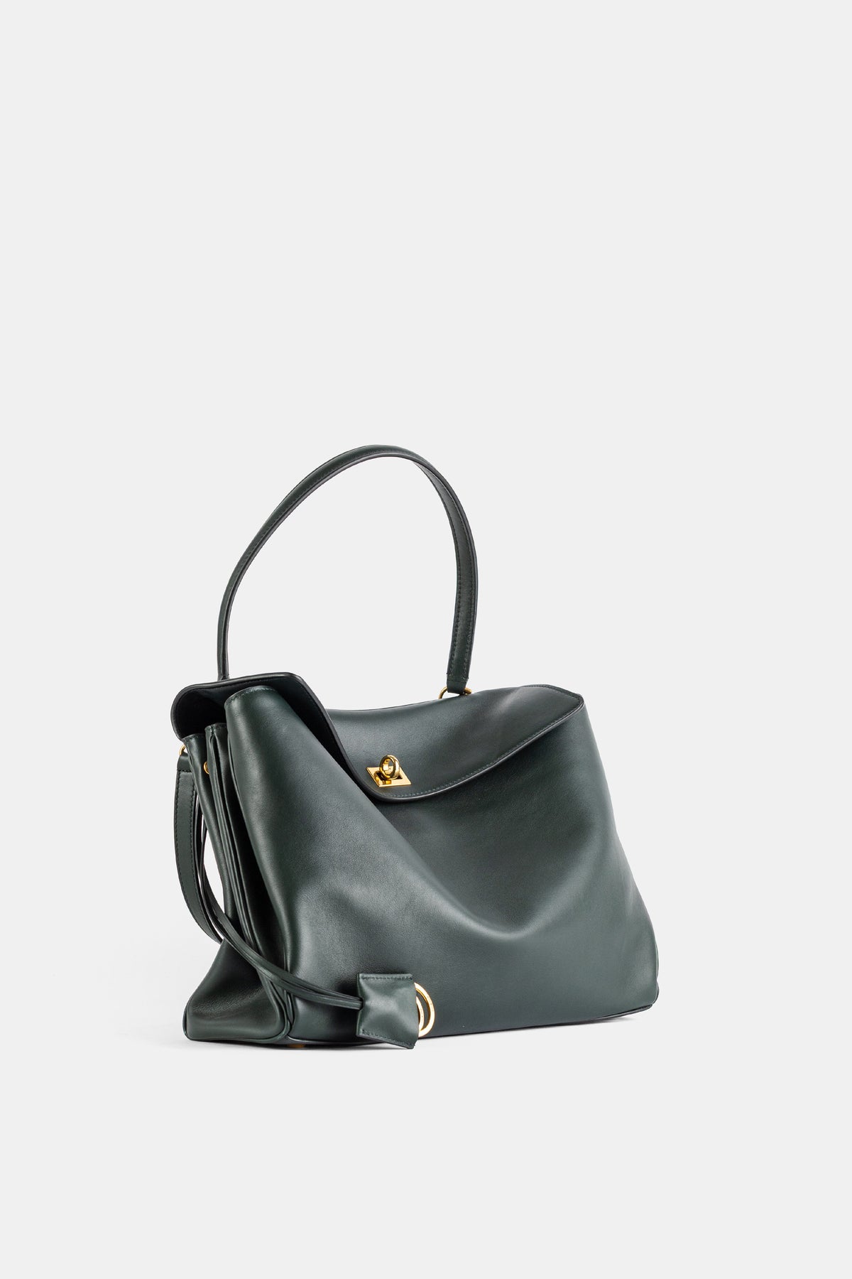 Sac Hobo Rodeo en Cuir Vert