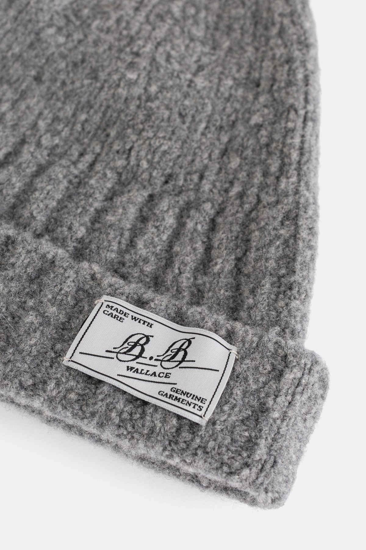 Bonnet Shore en Laine et Cachemire Gris Chiné