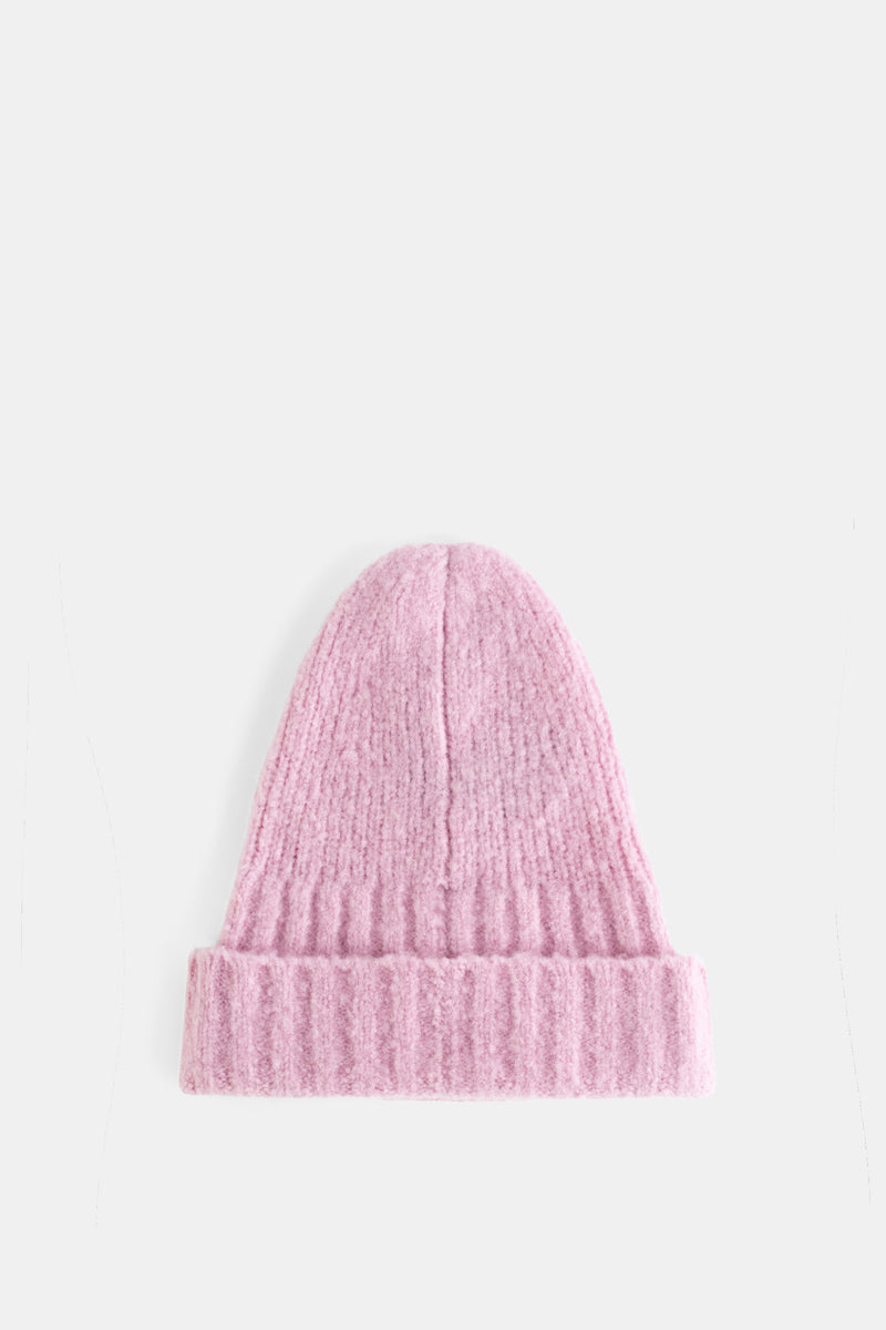 Gorro Shore em Lã e Caxemira Rosa Pálido