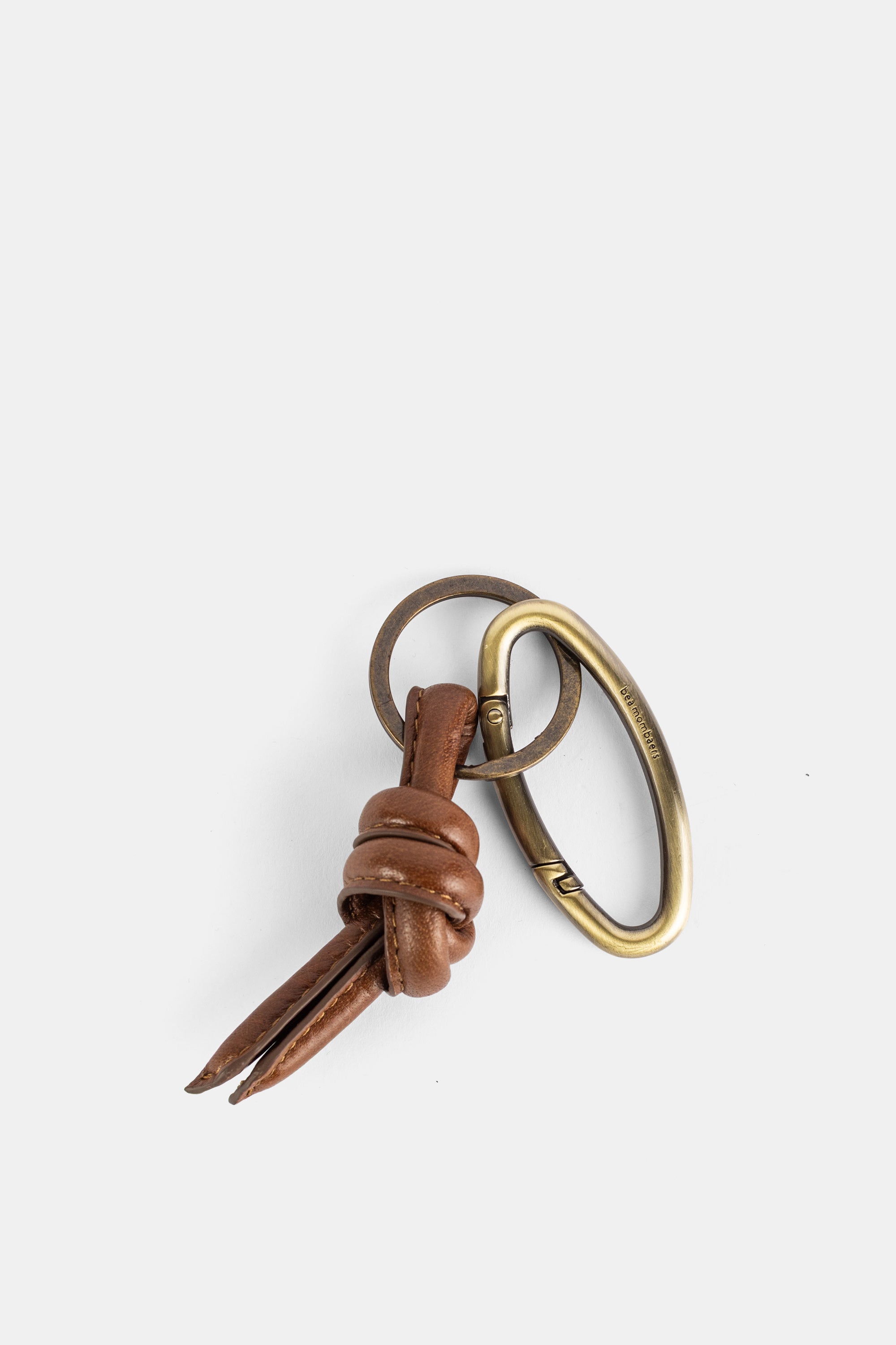 定価28950円新品未使用GANNI ブラウンパピー カーブレザーキーホルダー Bea Mombaers レザー キーホルダー ブラック Keyhanger | Actuel B
