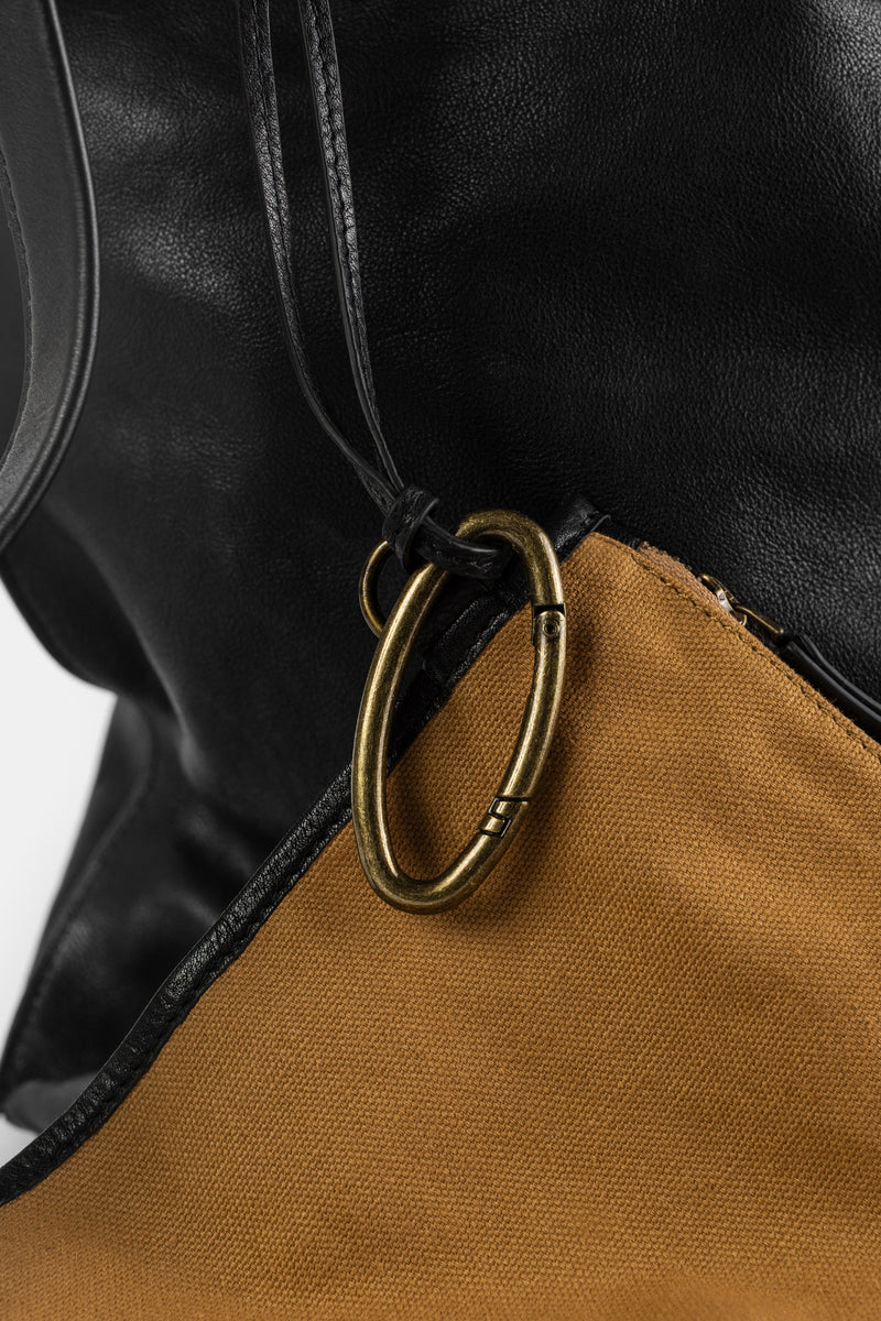 Large Shopper L in Matte Black Leather