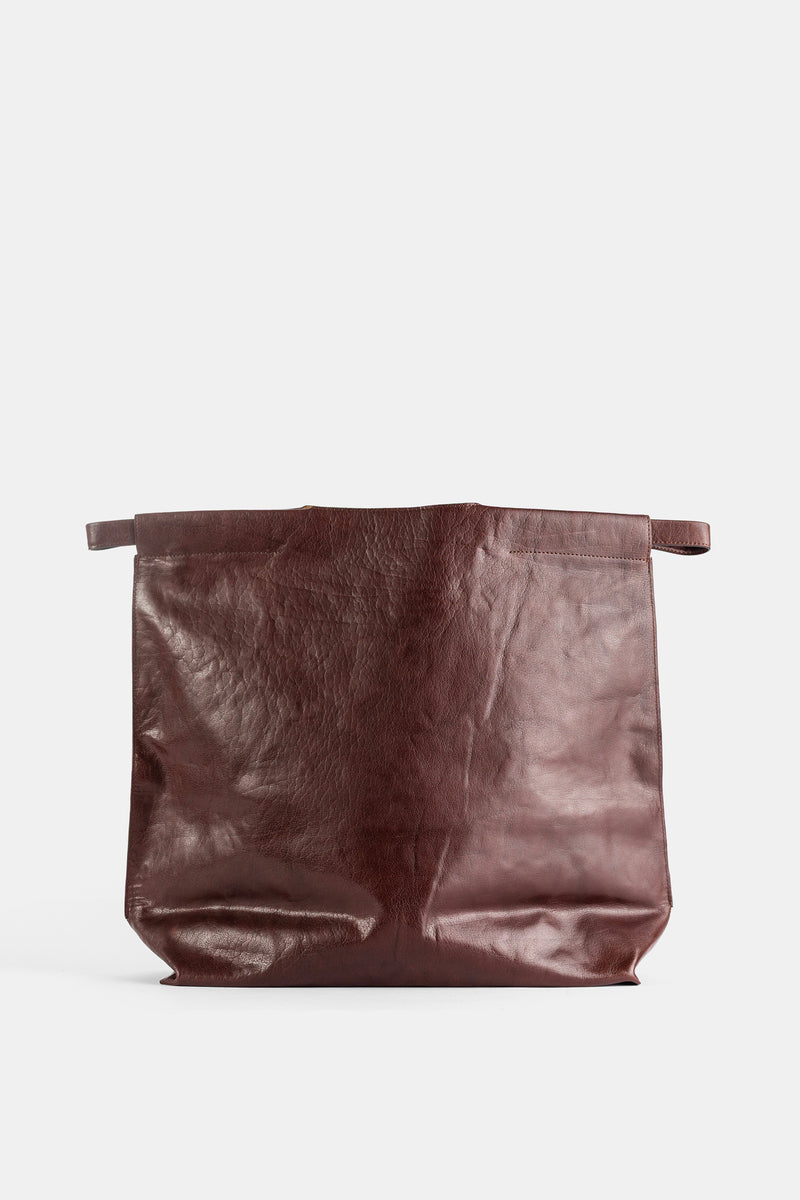 Brown Leather Large Shopper Bag