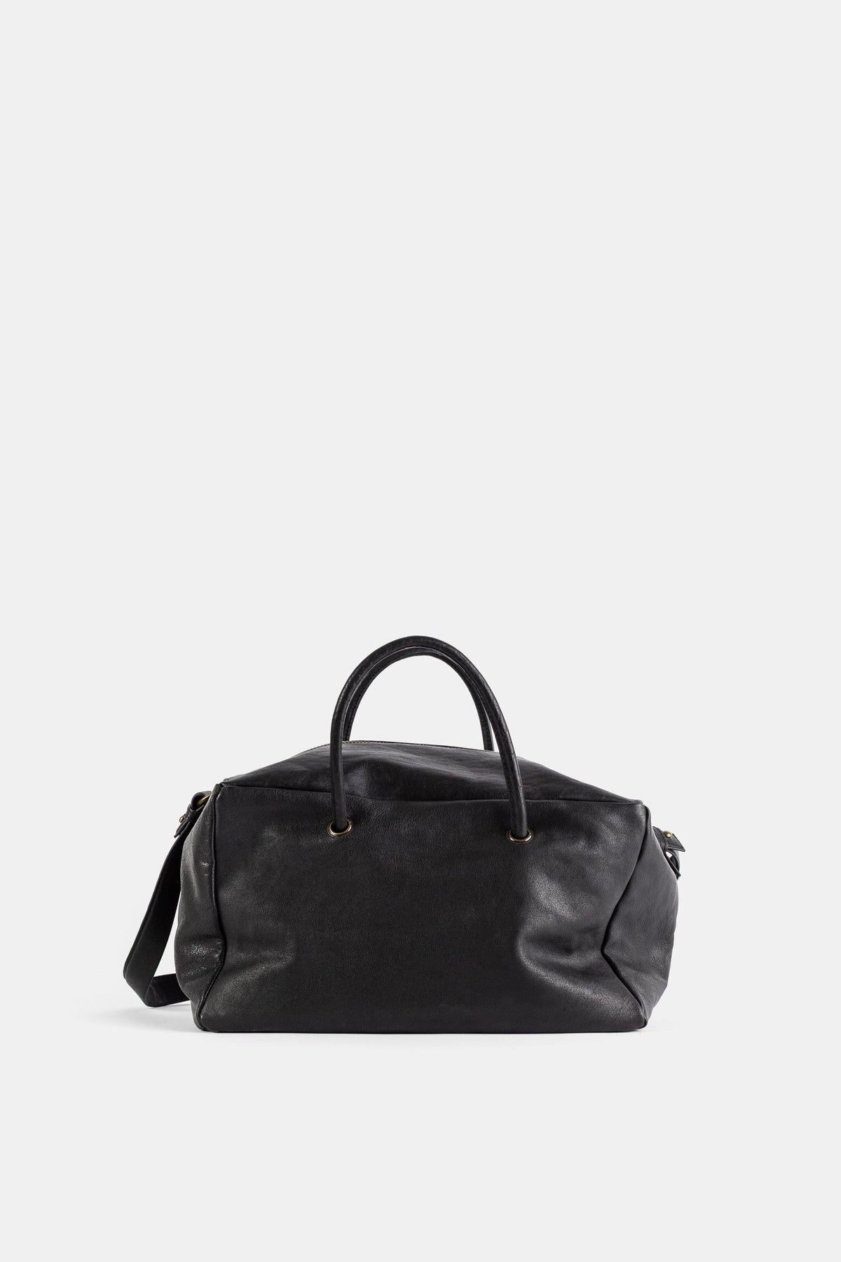 Shoulder Bag in Black Leather