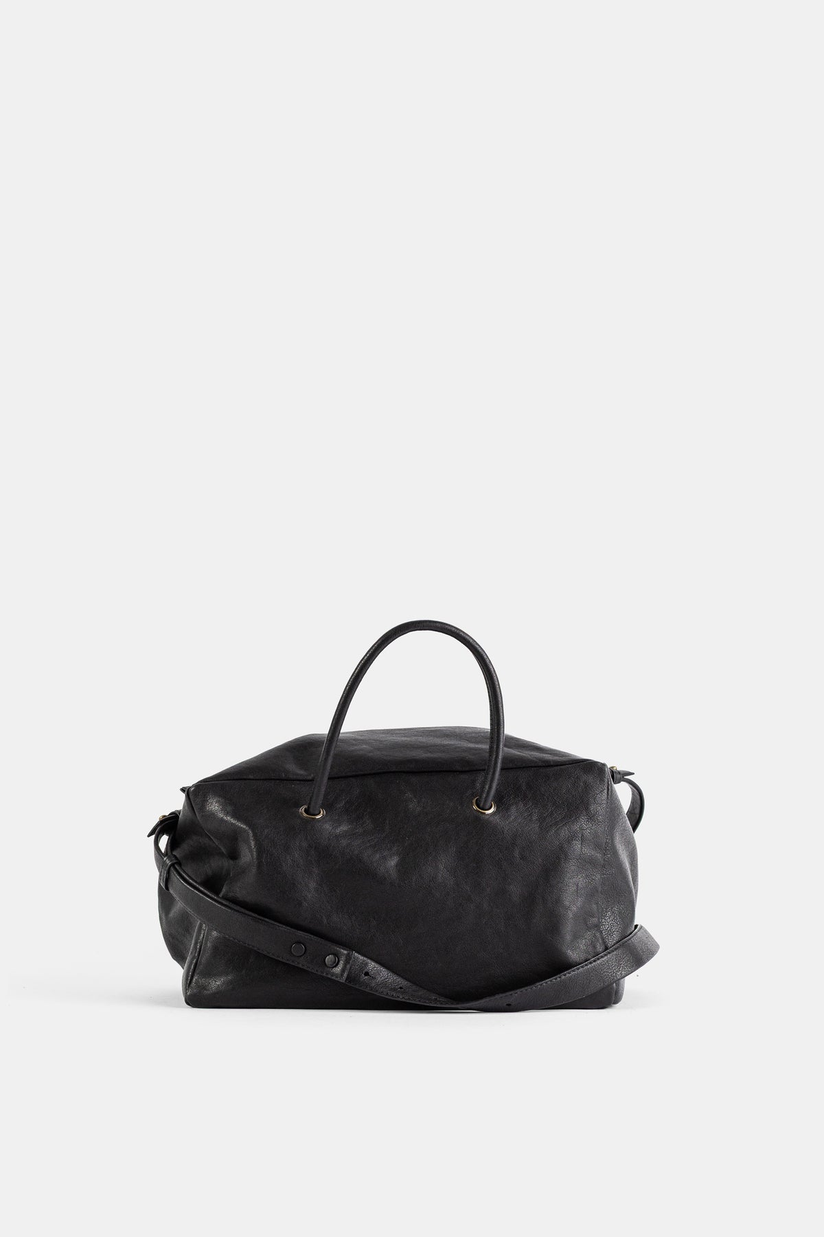 Shoulder Bag in Black Leather