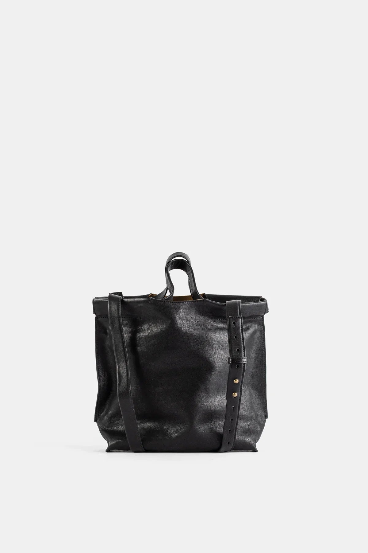 Petit Shopper S em Couro Preto Mate
