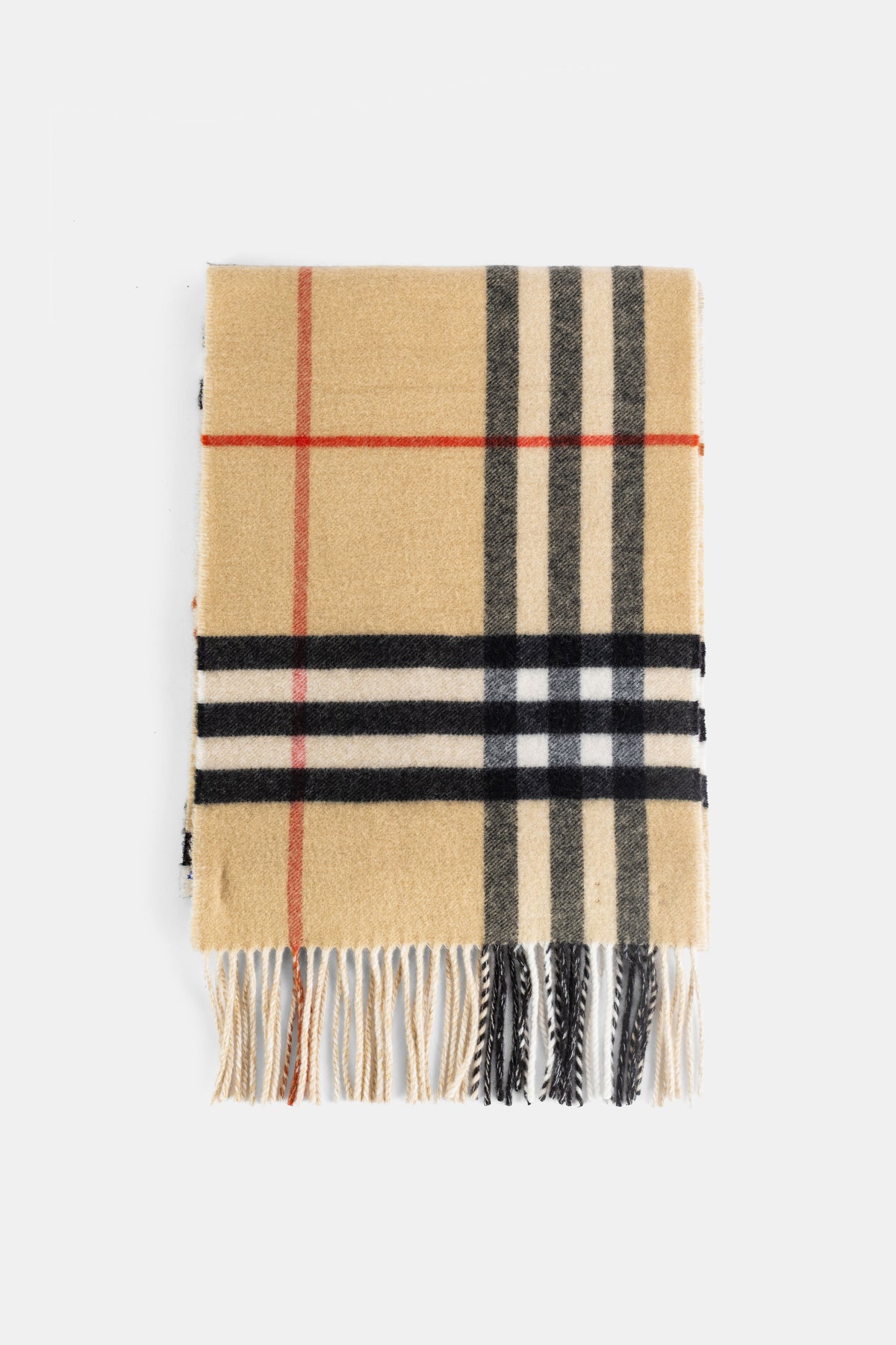 Double GC EKD Cashmere Scarf in Sand Beige