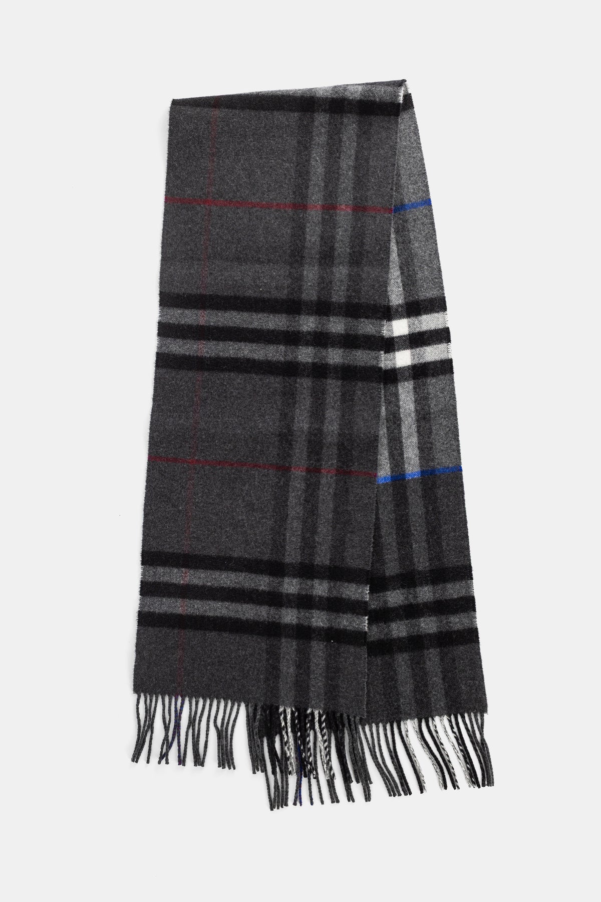 Double GC EKD Cashmere Scarf in Charcoal Marlborough