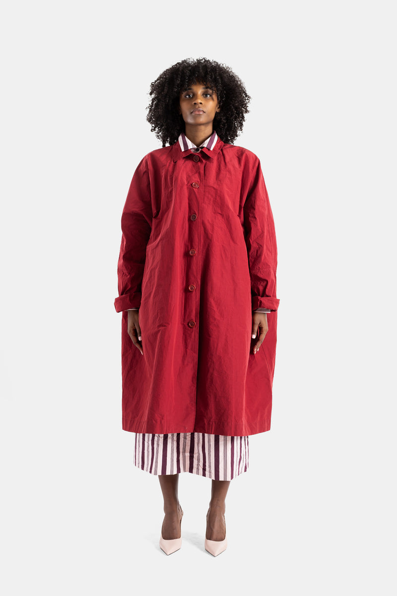 Manteau oversize rouge Cuore