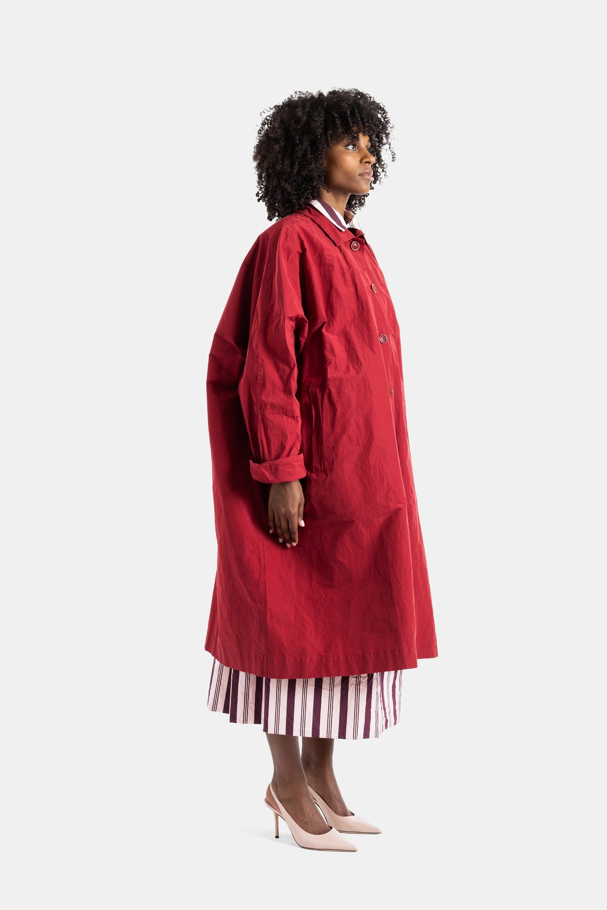 Manteau oversize rouge Cuore