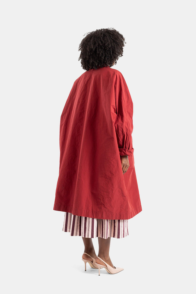 Manteau oversize rouge Cuore
