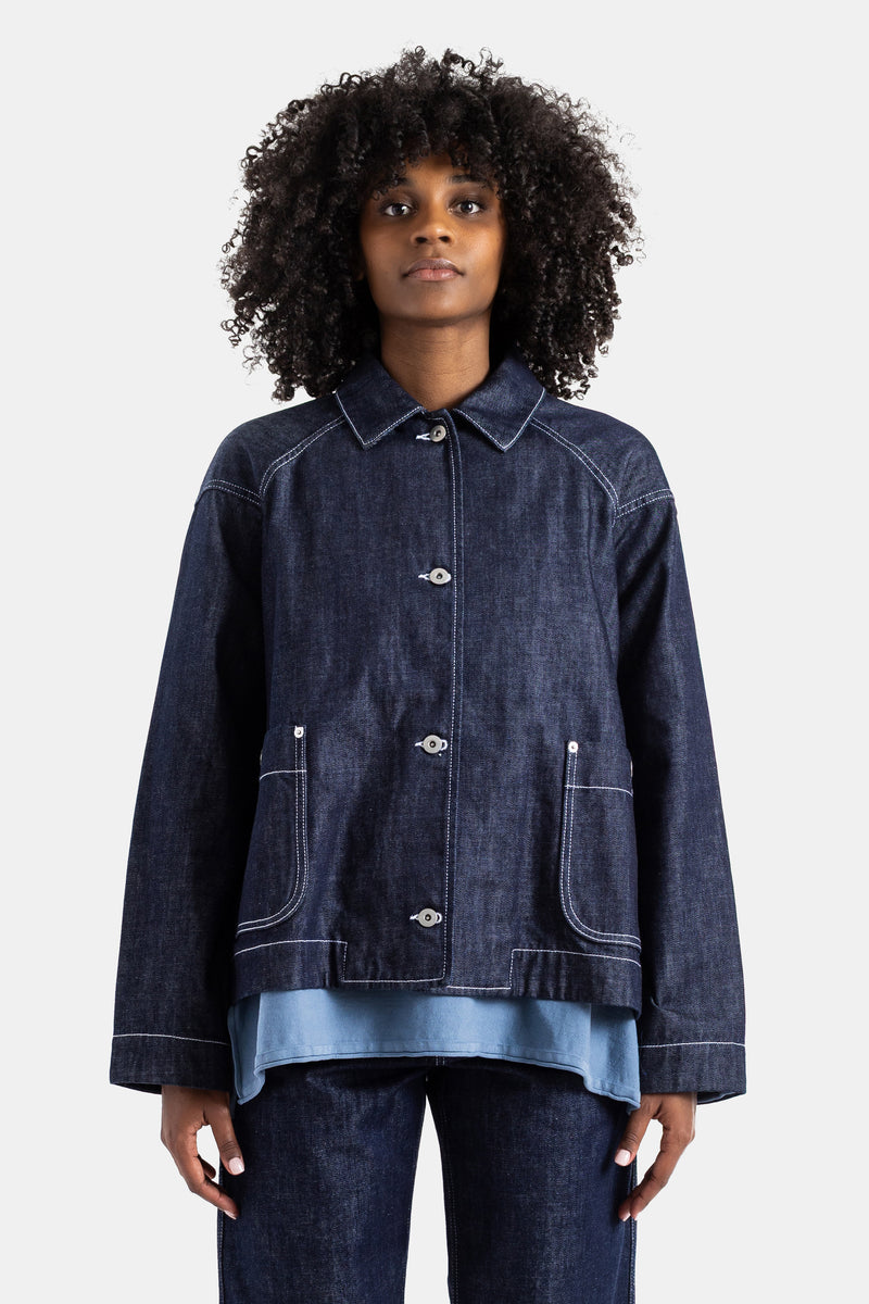 Drays indigo denim workwear jacket