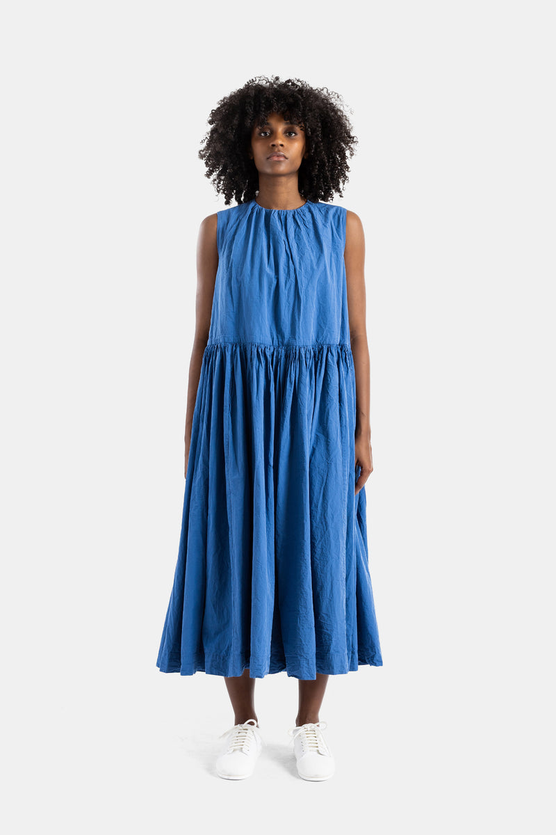 Blue Ruched Pomme Dress by Casey Casey | Actuel B