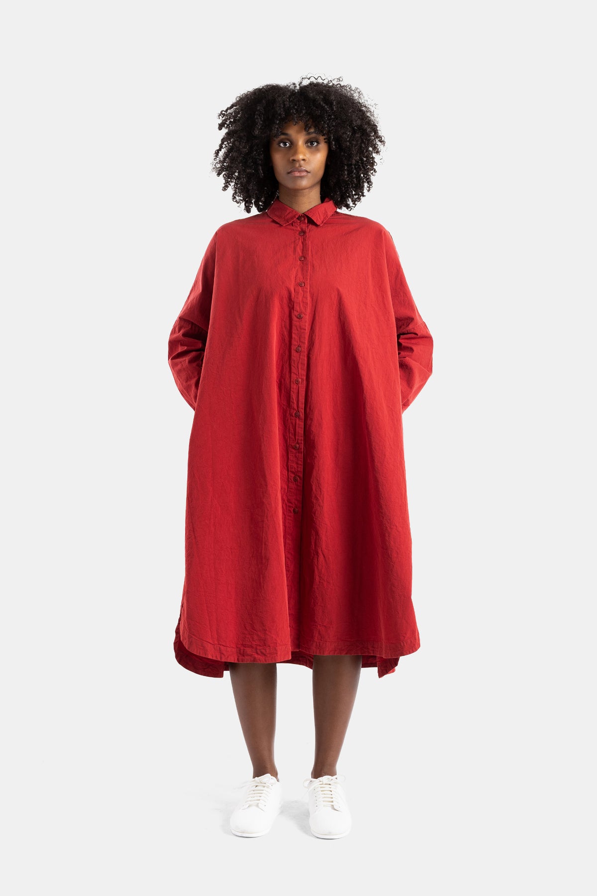Yuri red shirt dress