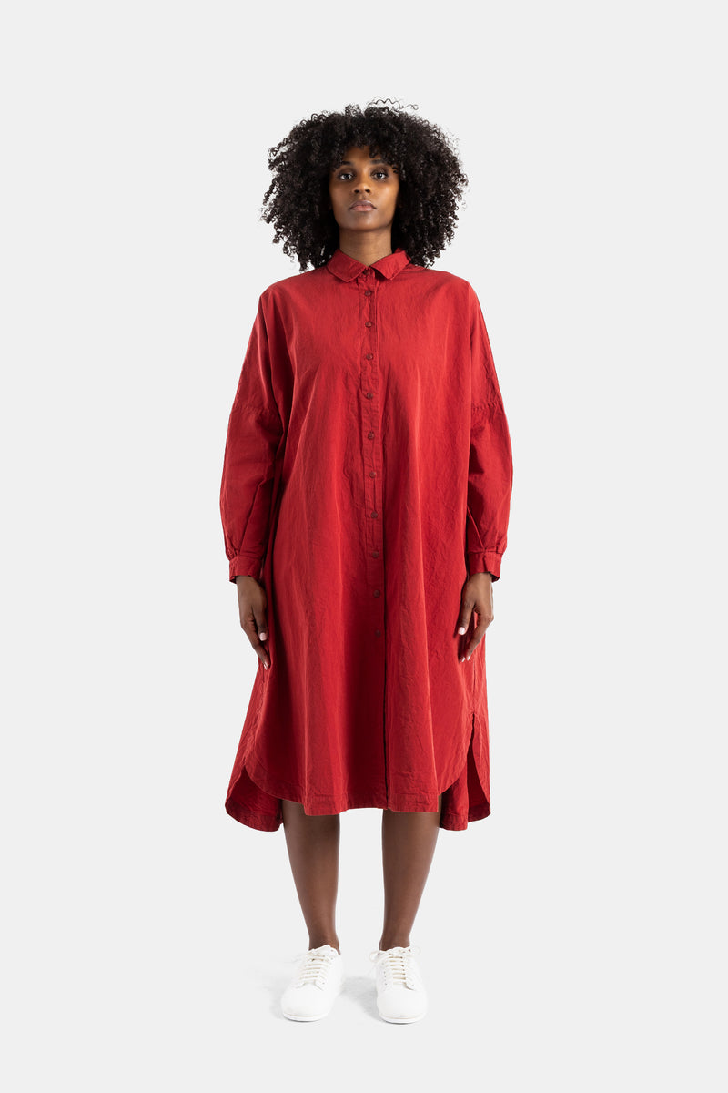 Robe chemise Yuri rouge