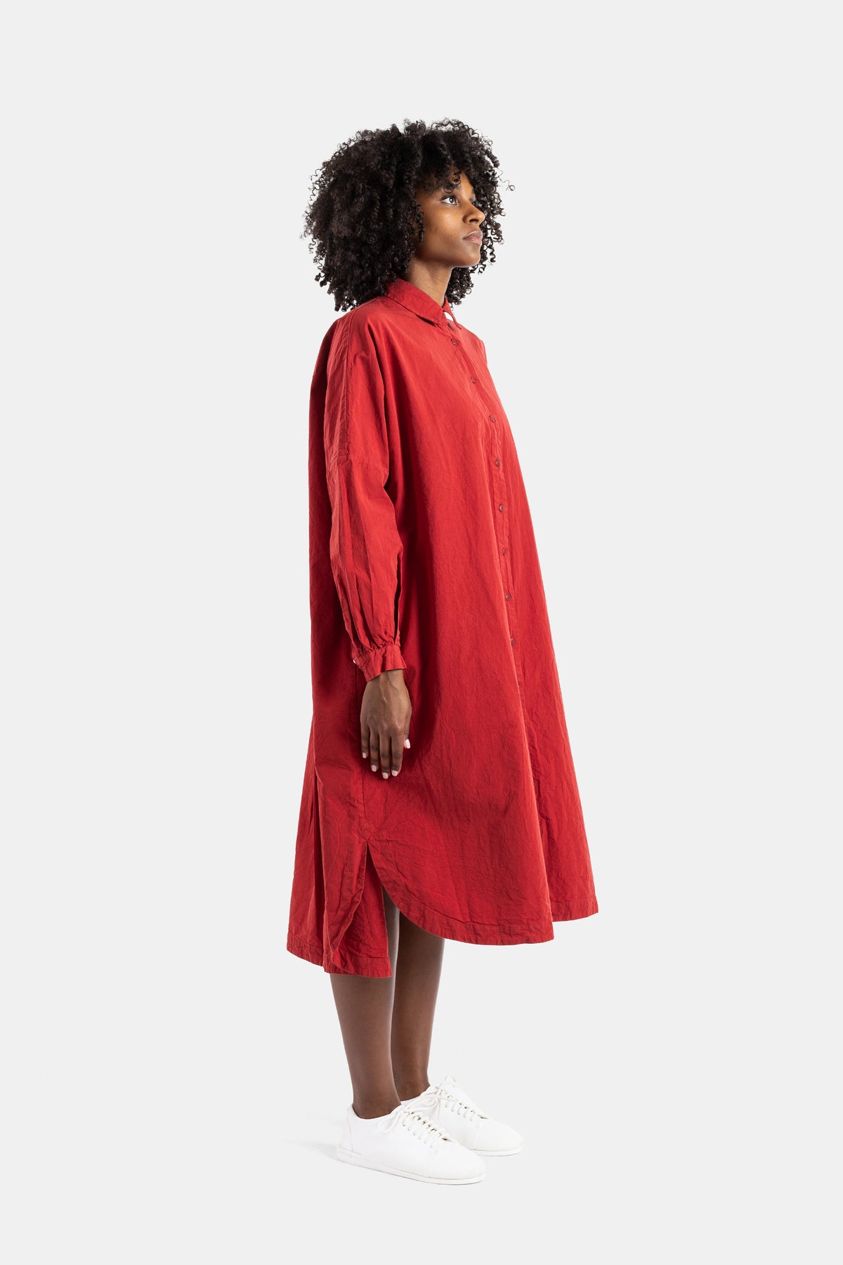 Yuri red shirt dress