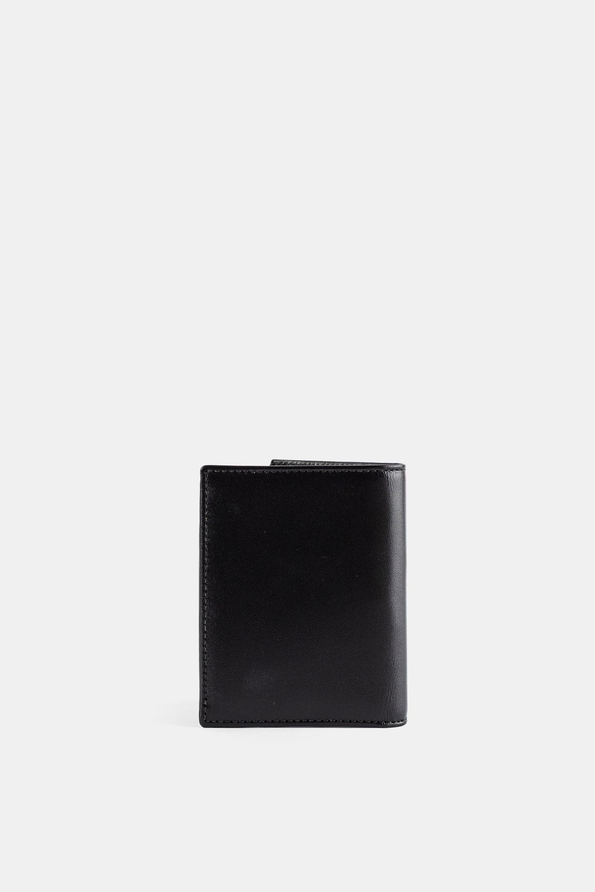 Black Folded Leather Wallet