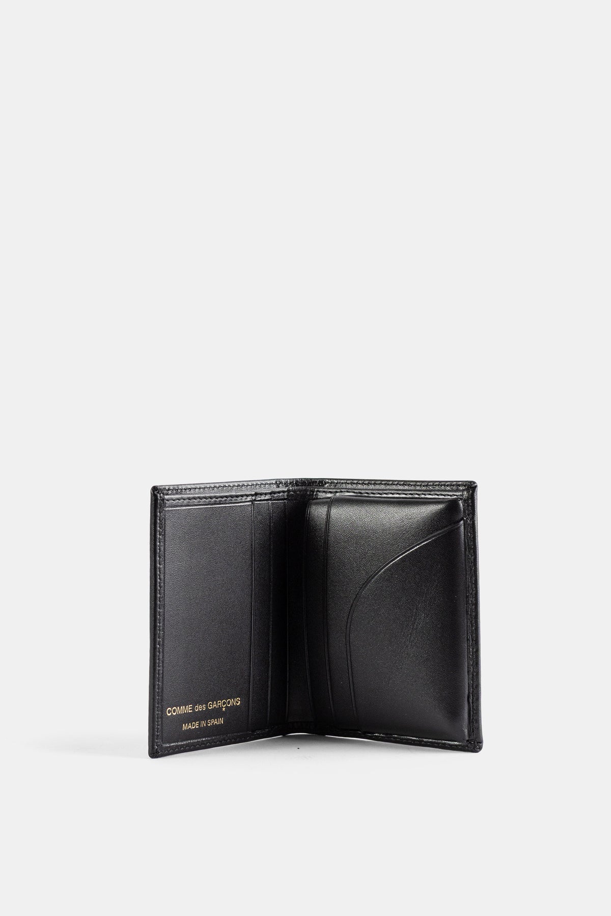 Black Folded Leather Wallet