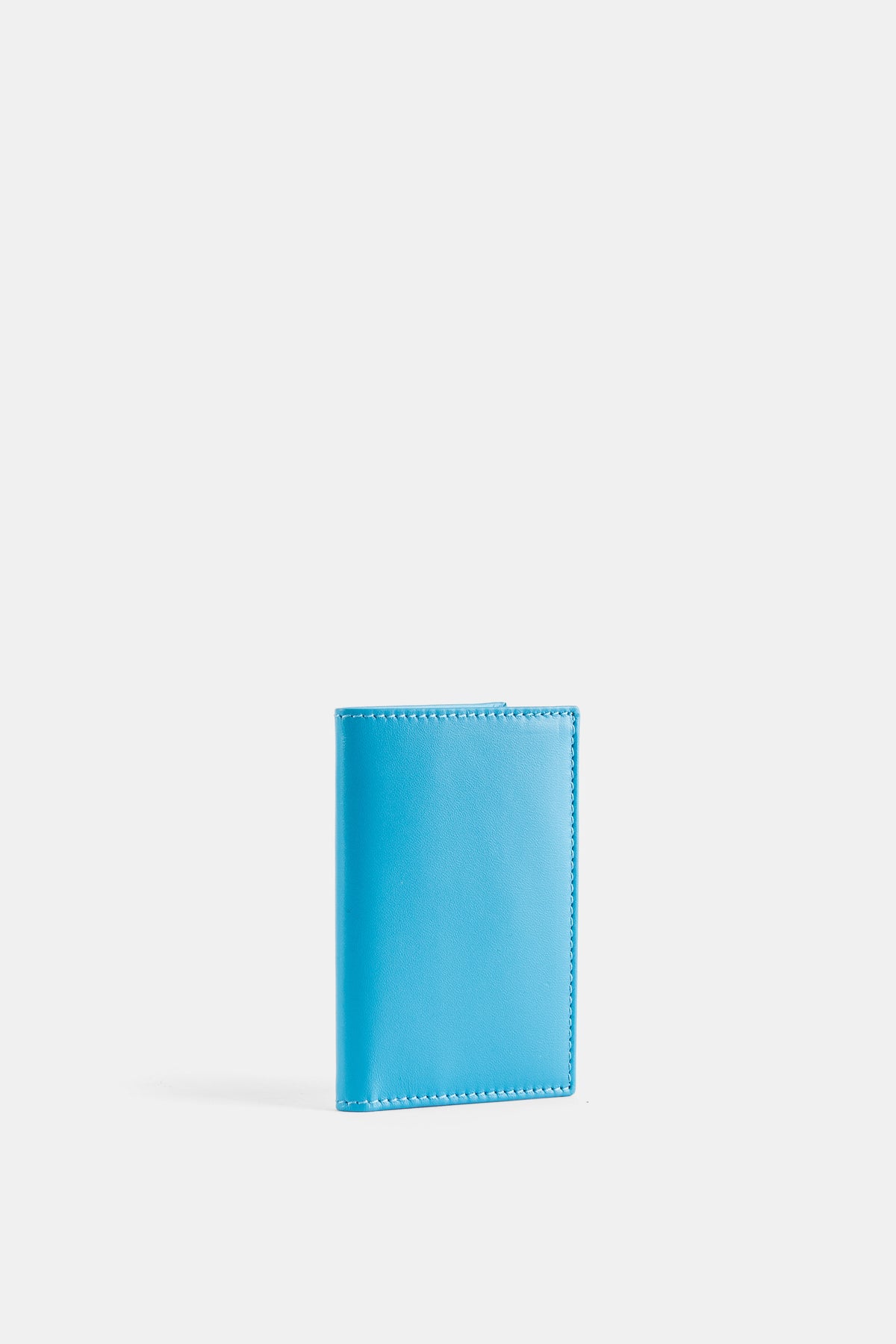 Portefeuille Plié en Cuir Bleu