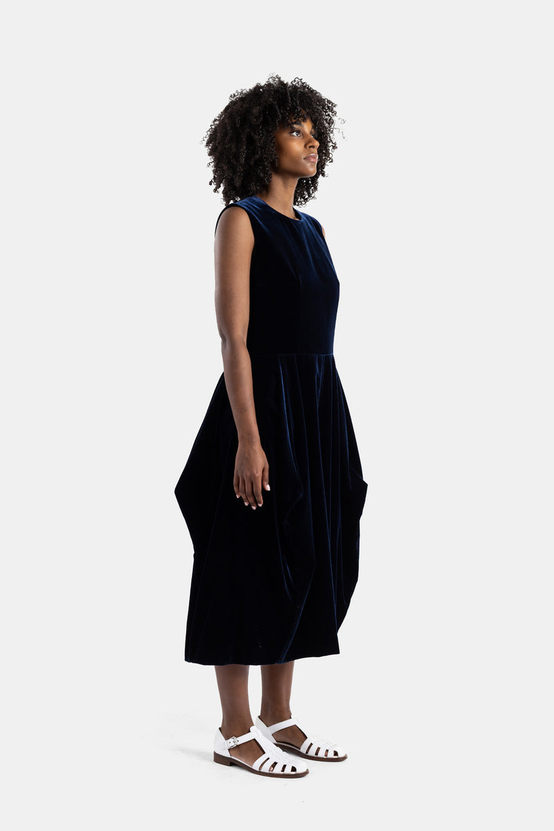 Navy velvet jumpsuit
