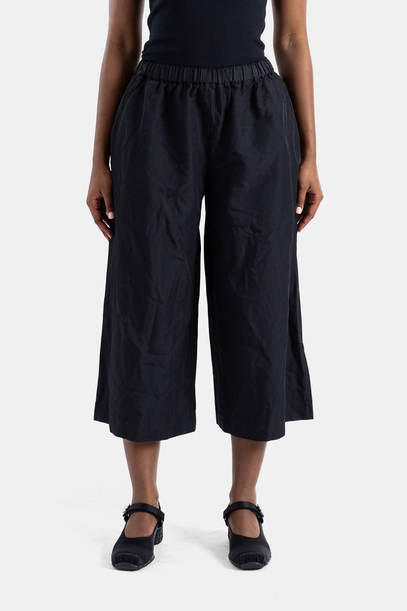 Jupe-culotte large noire