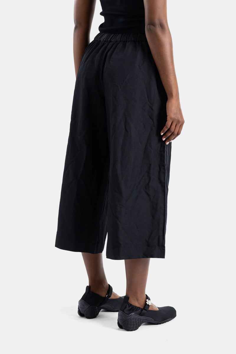 Jupe-culotte large noire