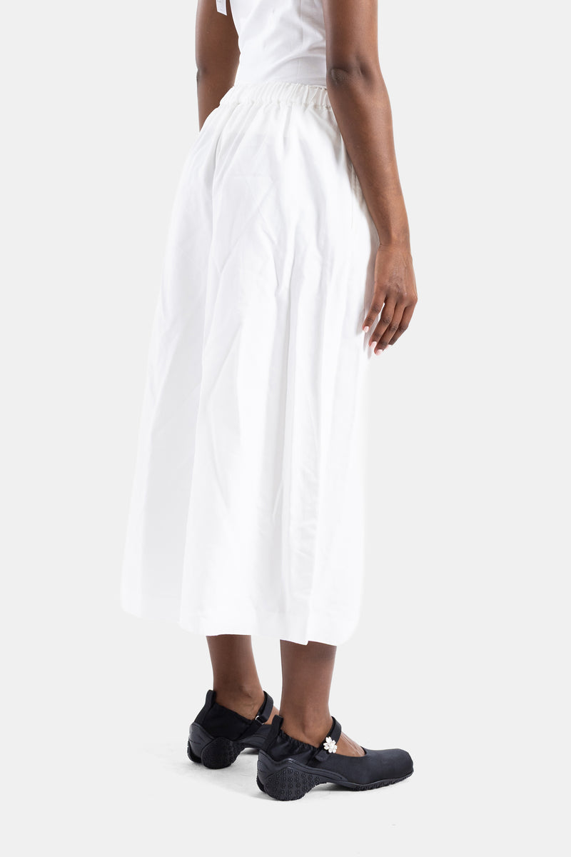 Jupe-culotte large blanche
