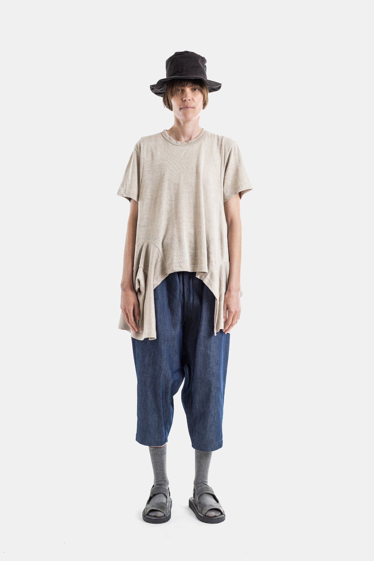 Wide Blue Trousers