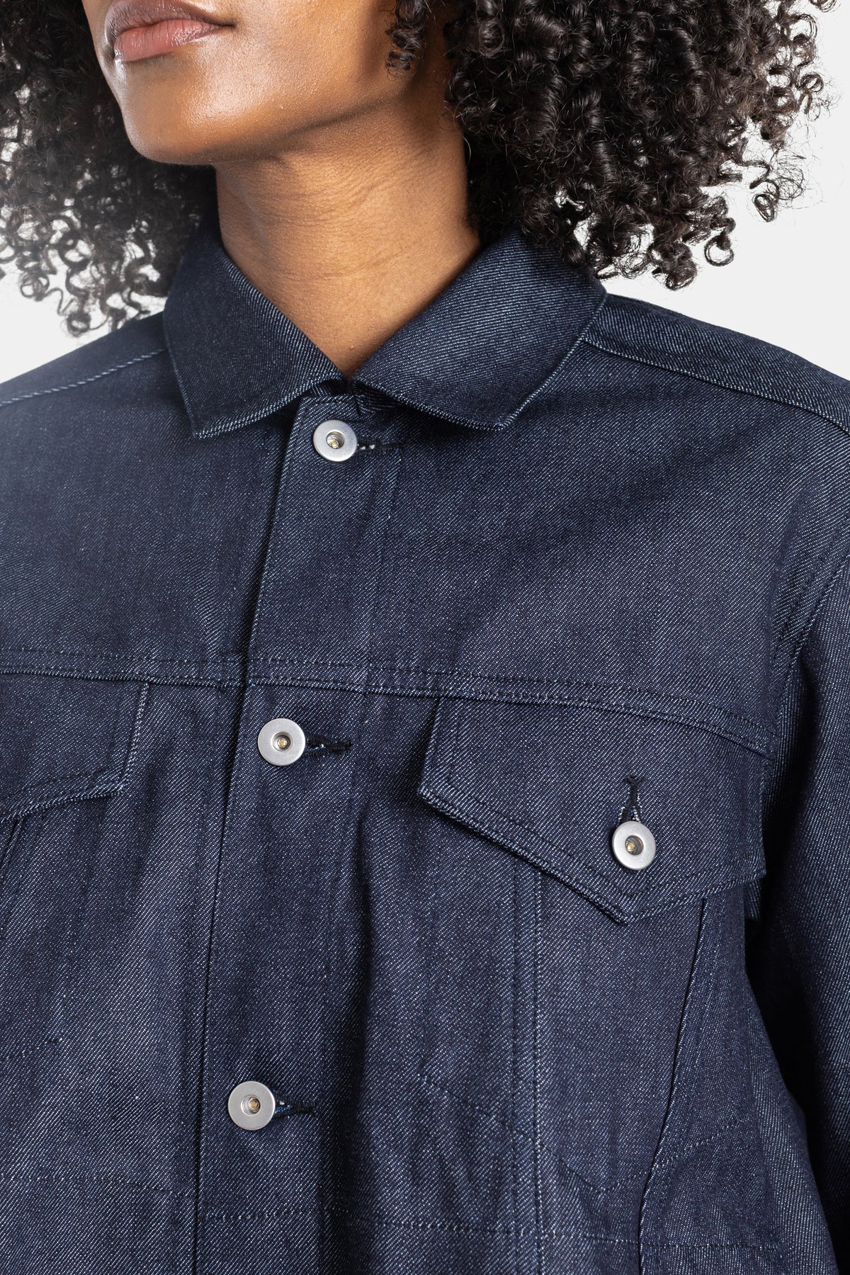 Veste en denim indigo