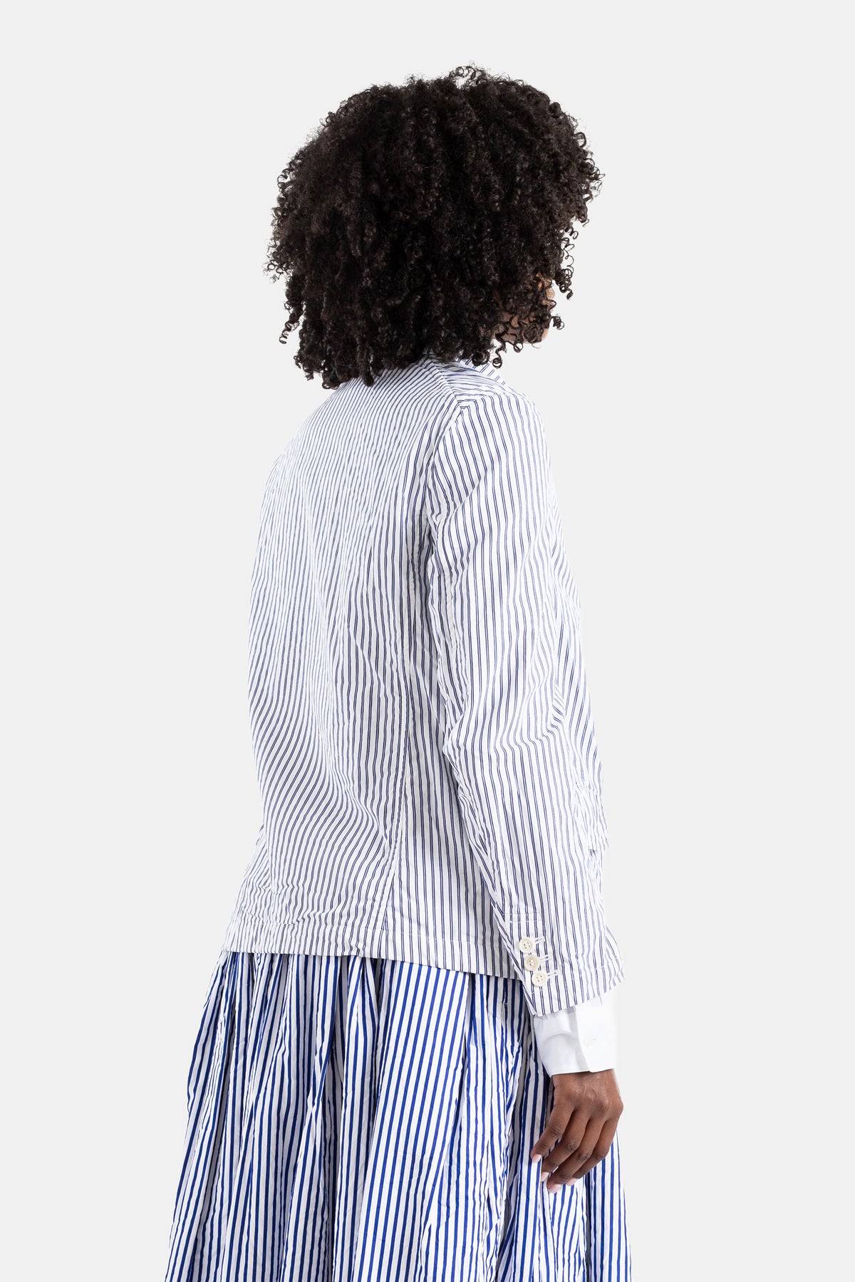 Veste blazer à rayures bleues