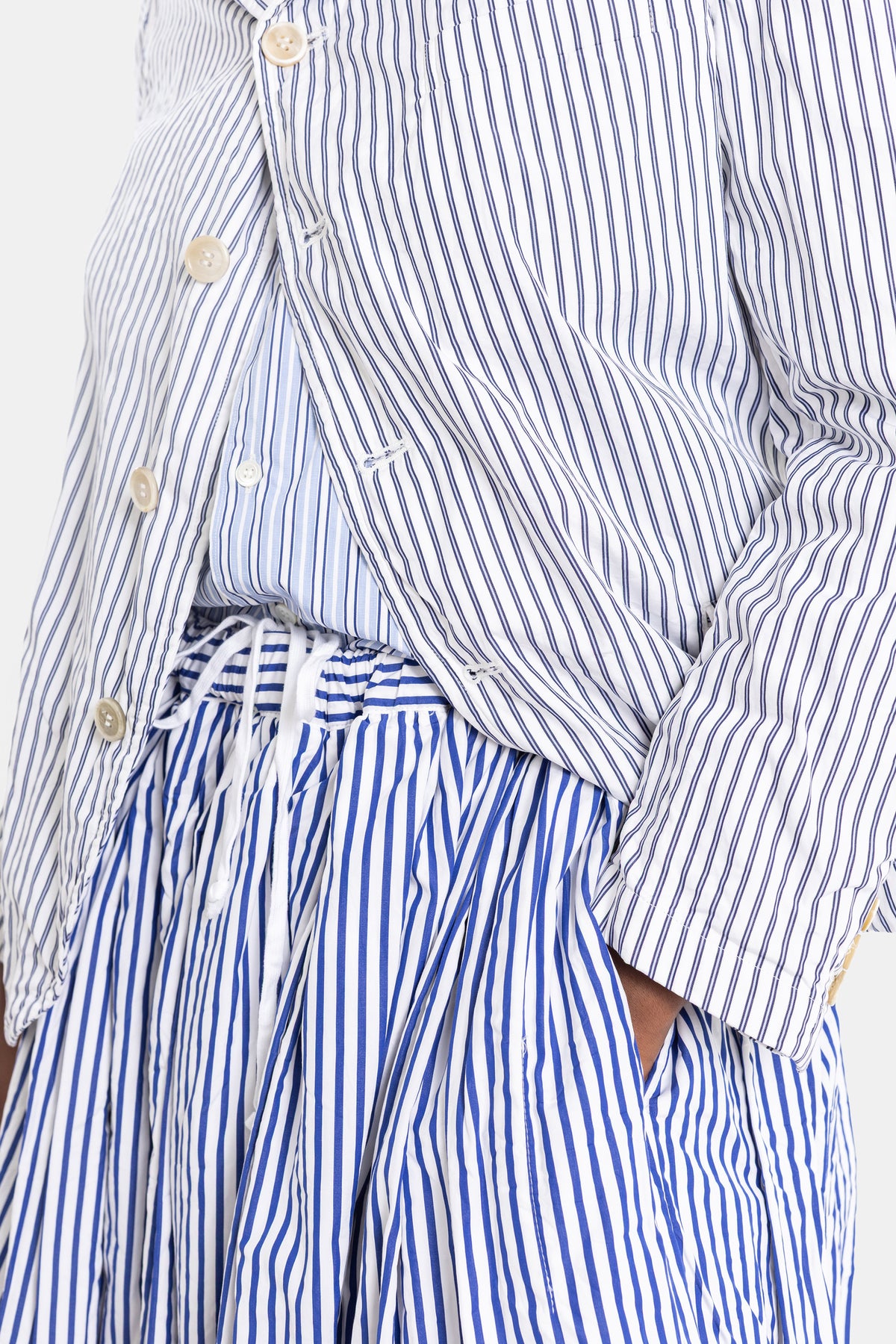 Veste blazer à rayures bleues