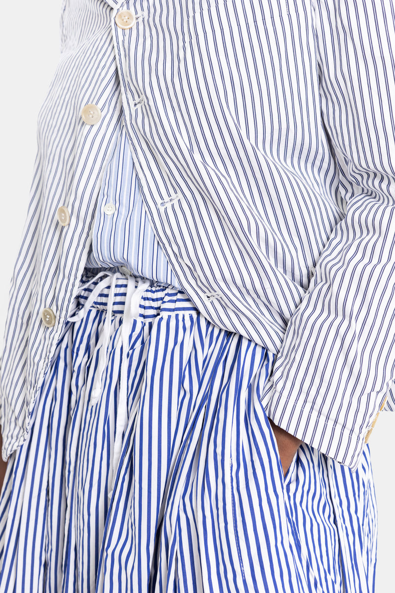 Veste blazer à rayures bleues