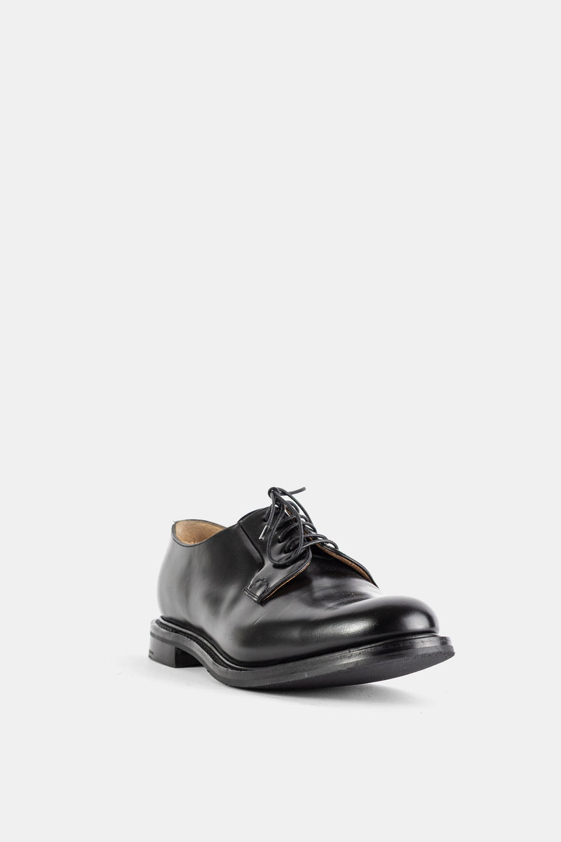 Black Shannon Polished Binder Leather Lace-Up Derby