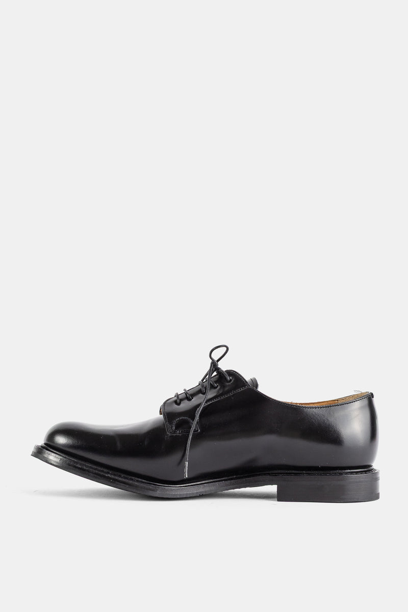 Black Shannon Polished Binder Leather Lace-Up Derby