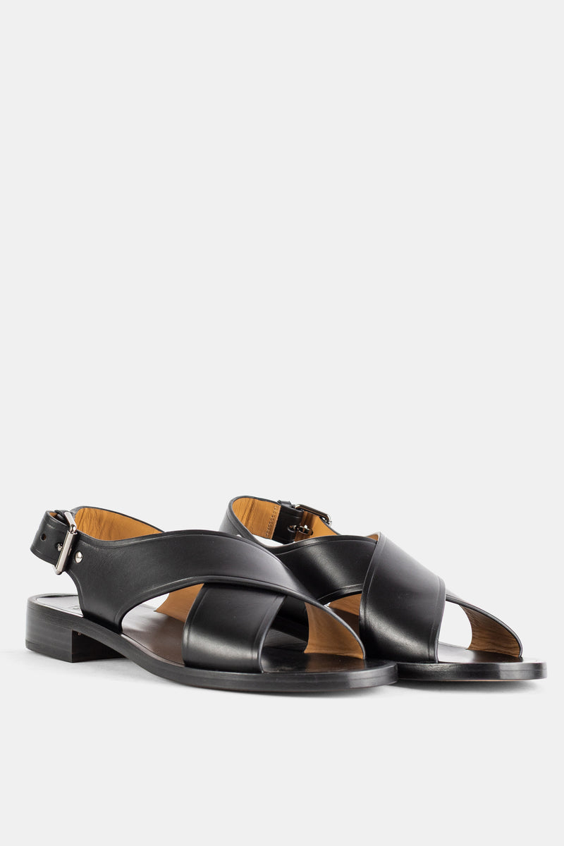 Rhonda Crossover Prestige Calfskin Sandal Black Church's