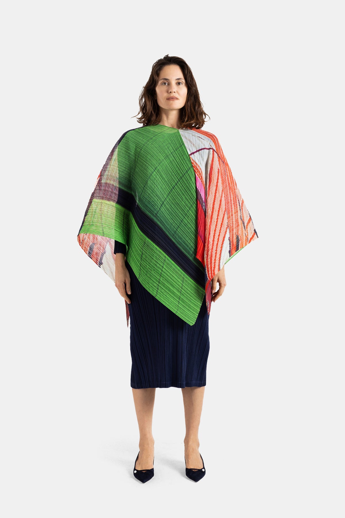 Stole City Collage Madame-T Rouge/Vert