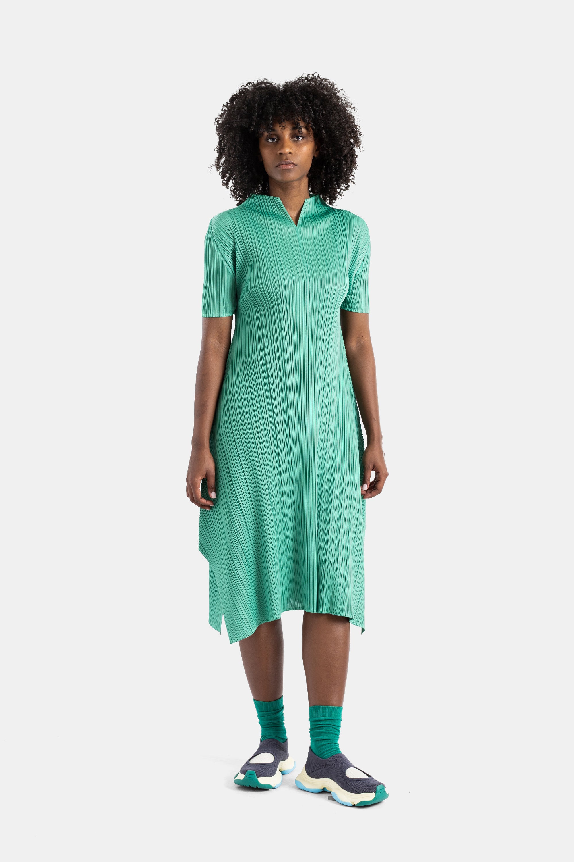 トップス RosyMonster lumiere pleats tunic Monthly Colors Pleated Tunic Green Pleats Please Issey Miyake