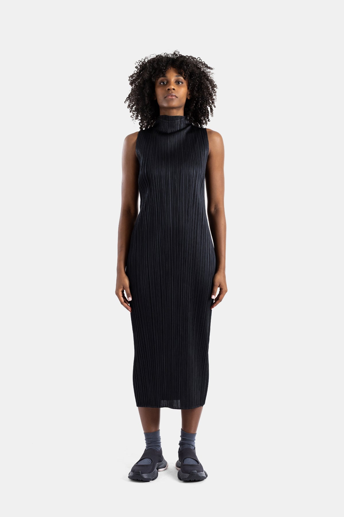Black Monthly Colors midi dress