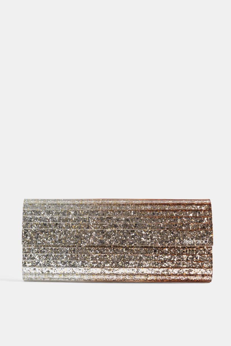 Pochette Sweetie glitter dégradé Rose doré