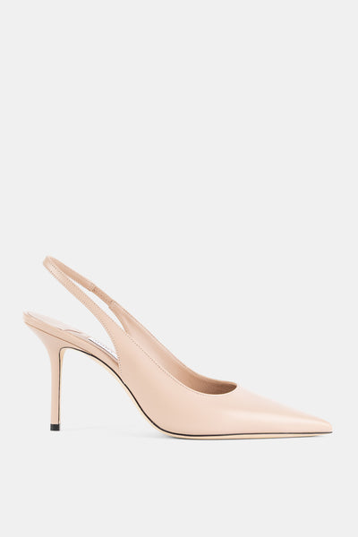Love SB 85 Macaron Nude Pink Calf Leather Slingback Jimmy Choo