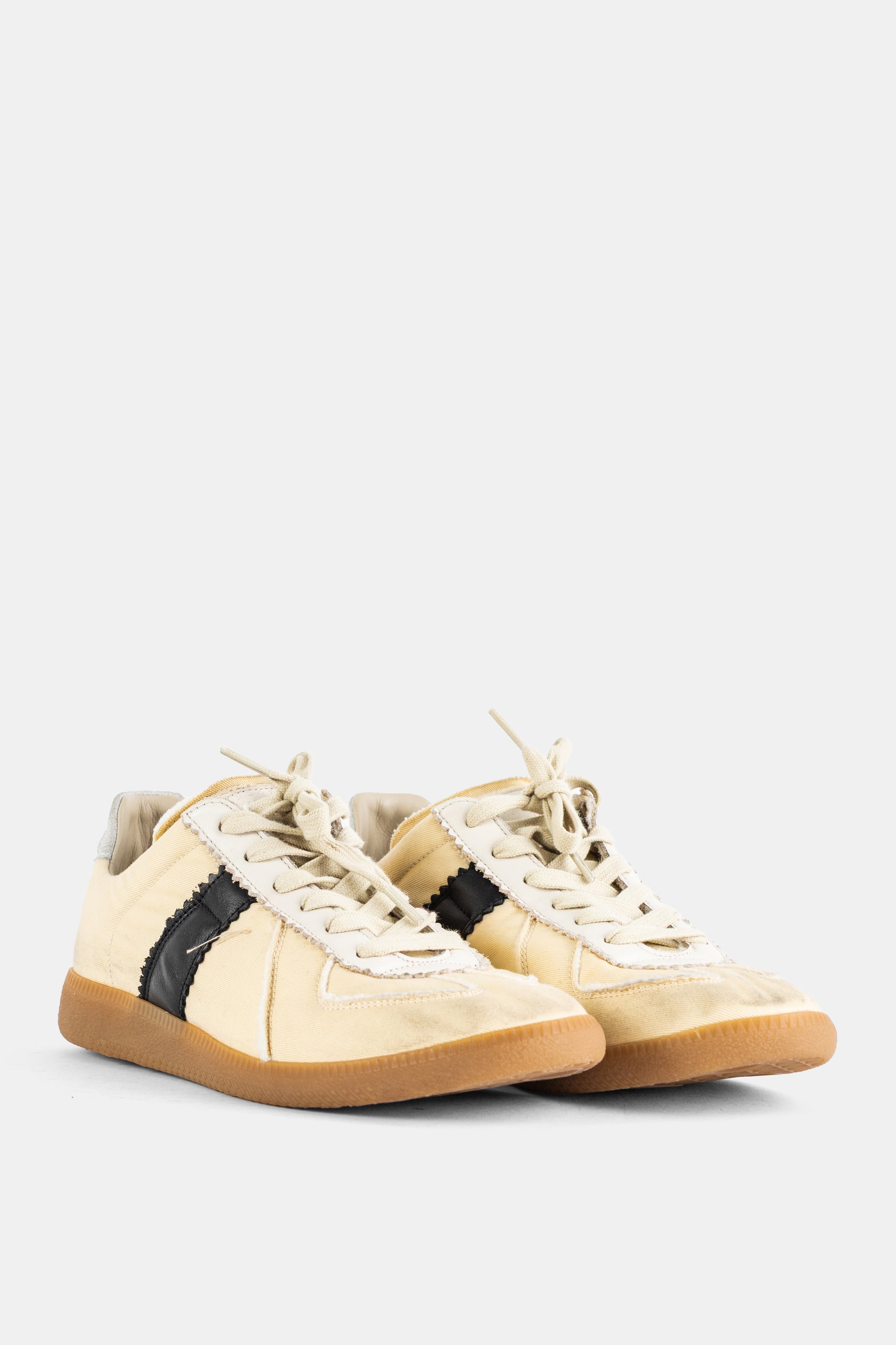 Sneaker Replica canvas ivoire bande noire Maison Margiela | Actuel B