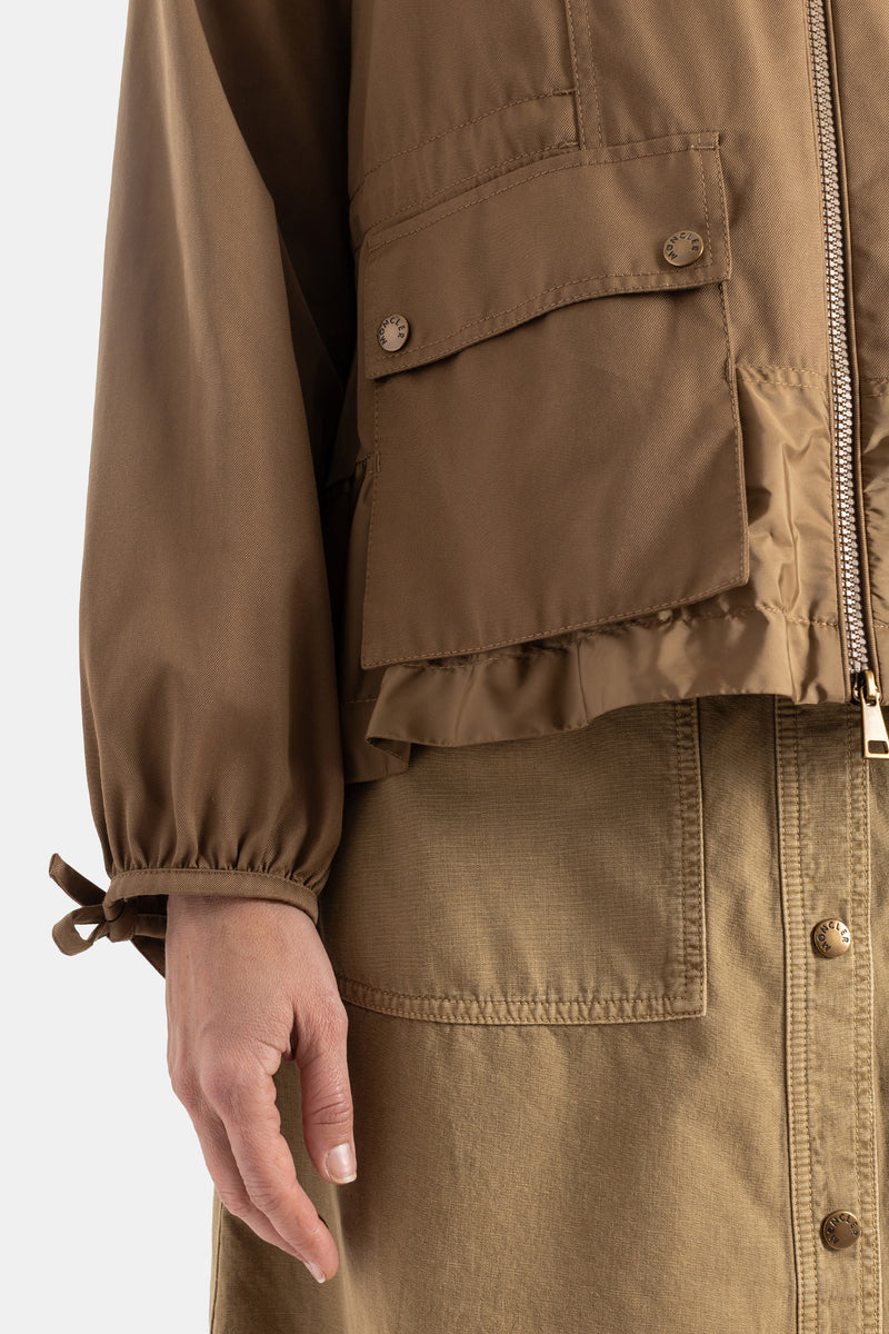 Veste à capuche Adenium camel