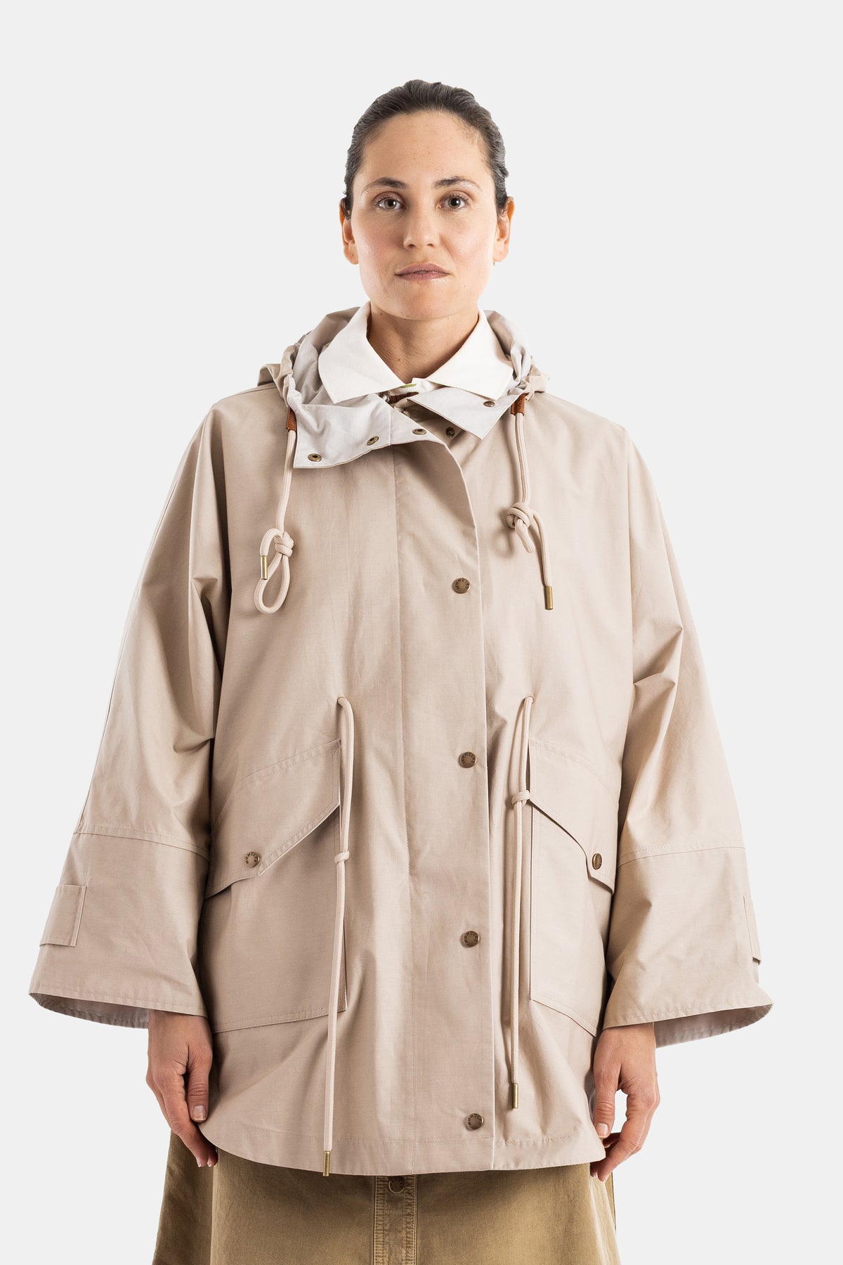 Veste à capuche Brunnera camel