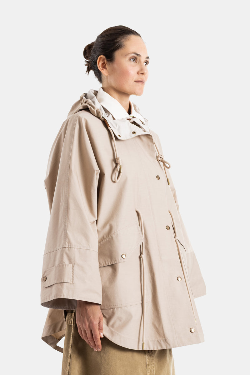 Veste à capuche Brunnera camel