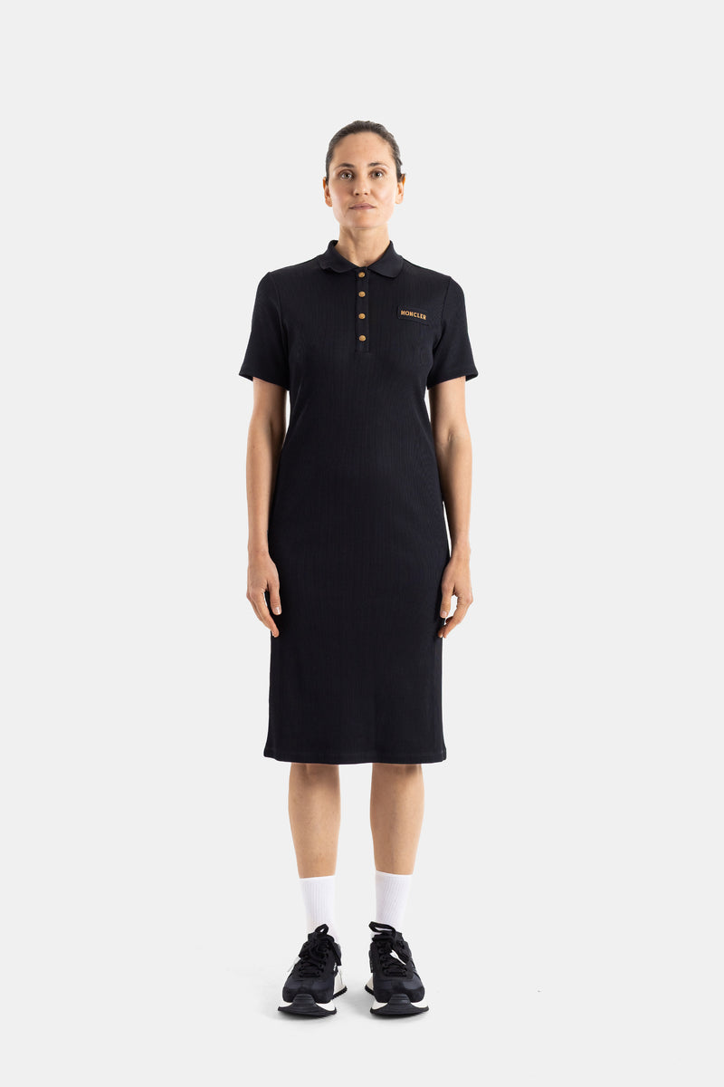 Robe polo midi noire