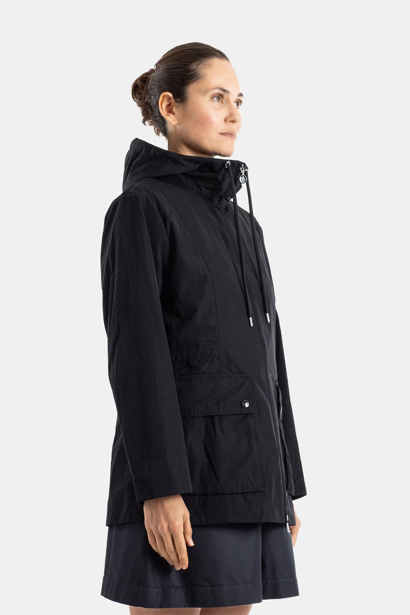 Parka à capuche Leandro noire