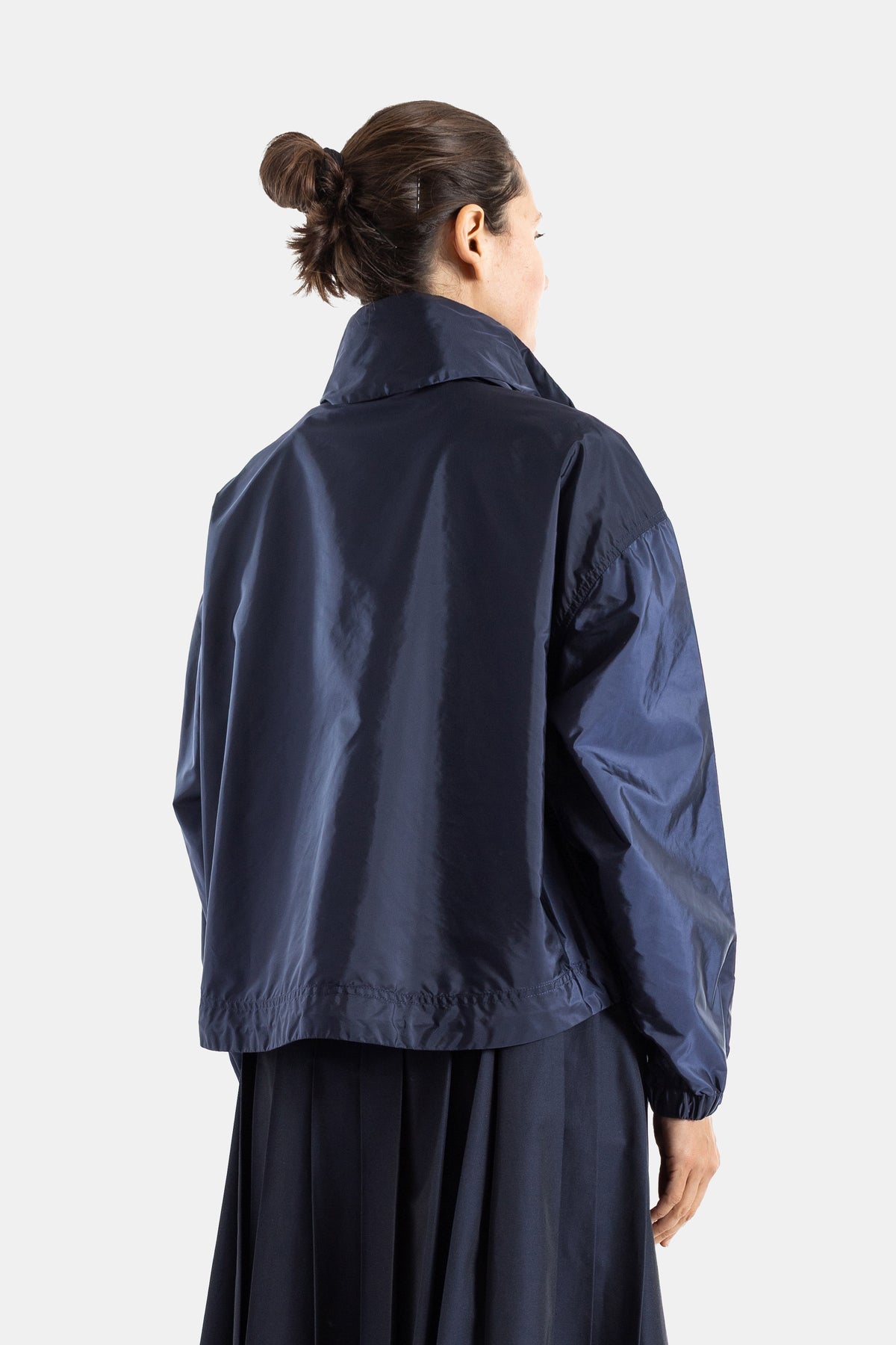 Marmacy hooded rain jacket in navy