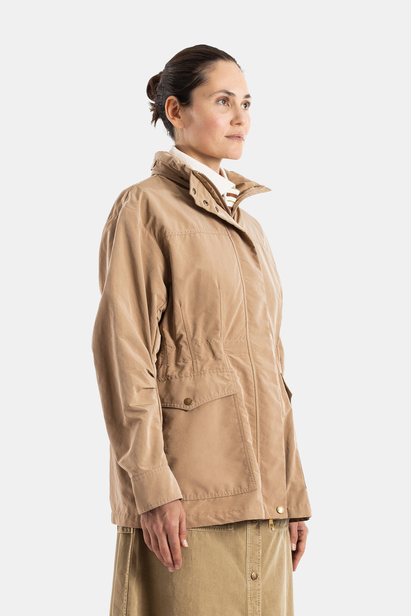 Nades beige short parka