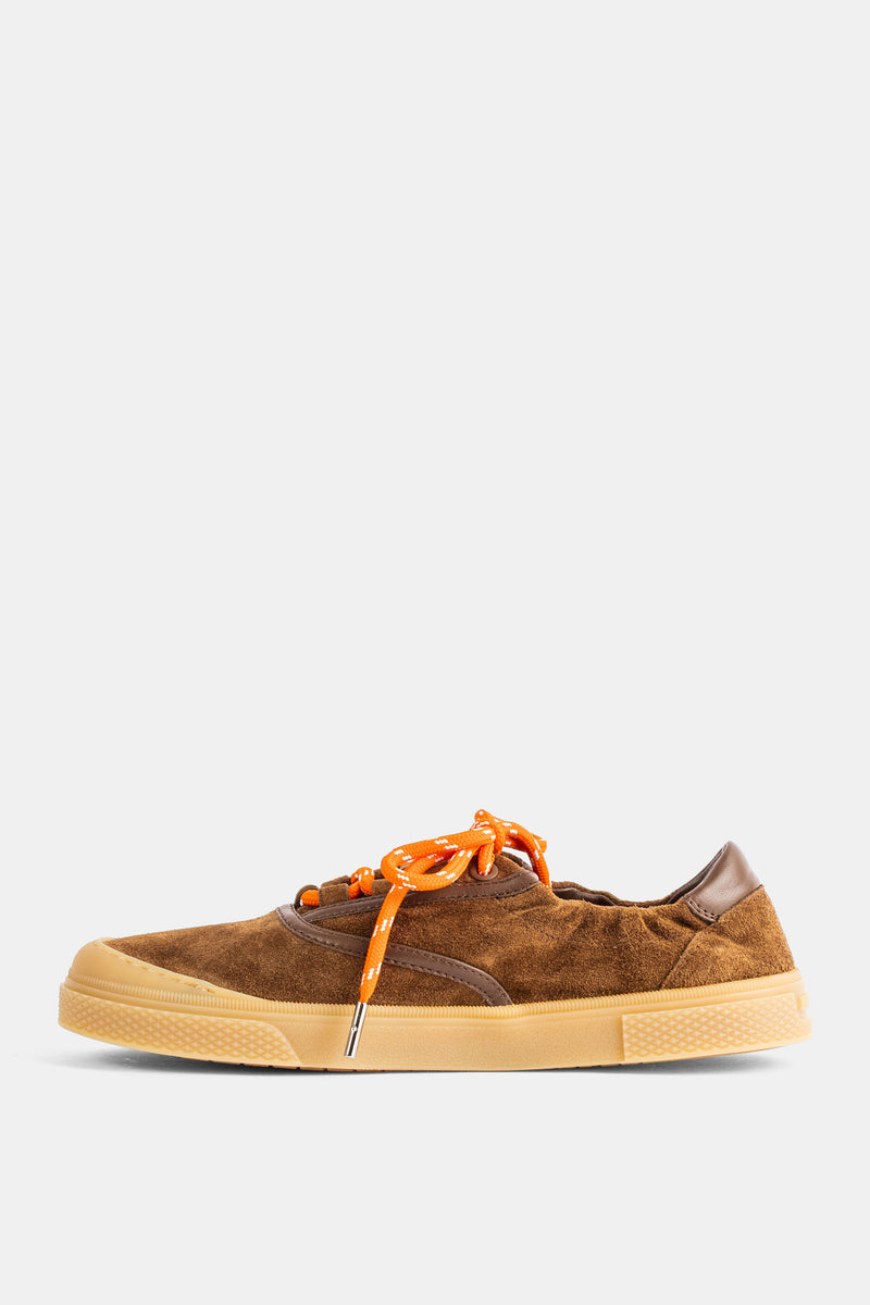 Vera Leisure Sneakers in Brown Suede